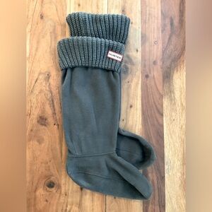 Hunter Dark charcoal gray Fleece Boot Liners